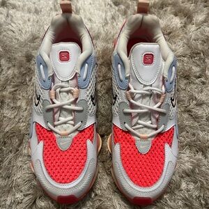 Stylish Red and White Nike Shox